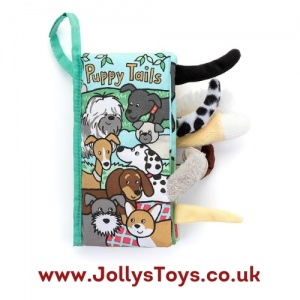 Jellycat Puppy Tails Soft Book